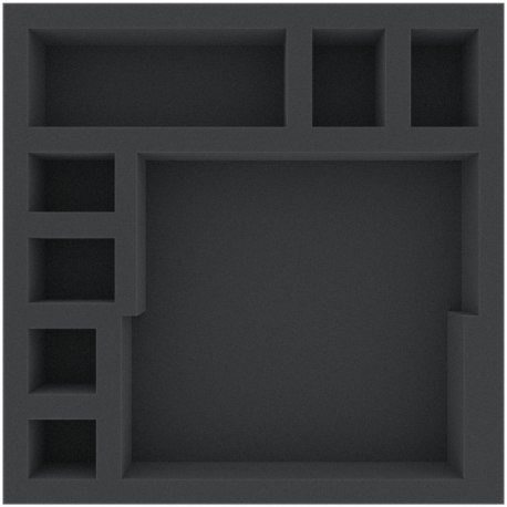 AGGW050BO 295 mm x 295 mm x 50 mm foam tray for board game boxes