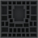 AGJK055BO 55 mm foam tray with 41 compartments for Arcadia Quset: Hell of a Box