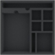 AFMEQS050BO 285 mm x 285 mm x 50 mm foam tray for board games – 8 compartments