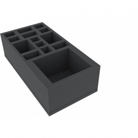 AUFE085BO 295 mm x 147,5 mm x 85 mm foam tray for board game boxes