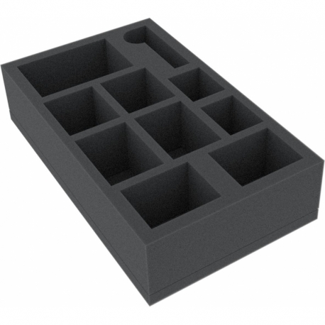 BBGR055BO 238 mm x 140 mm x 55 mm foam tray for board game boxes