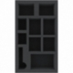 BBGR055BO 238 mm x 140 mm x 55 mm foam tray for board game boxes