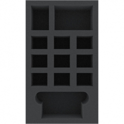BBGS055BO 238 mm x 140 mm x 55 mm foam tray for board game boxes