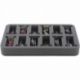 HSDT035BO 35 mm half-size Figure Foam Tray with 12 slots