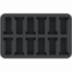 HSDT035BO 35 mm half-size Figure Foam Tray with 12 slots