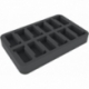 HSDT035BO 35 mm half-size Figure Foam Tray with 12 slots