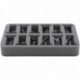 HSDT040BO 40 mm half-size Figure Foam Tray with 12 slots