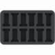 HSDT040BO 40 mm half-size Figure Foam Tray with 12 slots