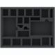 BJMEZM045BO 293 mm x 219 mm x 45 mm foam tray for board games with 21 compartments