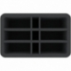 HSBI120BO 120 mm Half-Size foam tray with 9 compartments