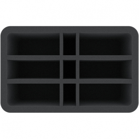 HSBI120BO 120 mm Half-Size foam tray with 9 compartments