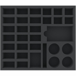 BGMENV045BO 350 mm x 300 mm x 45 mm foam tray for board games - 32 compartments