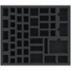 BGMENU055BO 350 mm x 300 mm x 55 mm foam tray for board games - 47 compartments
