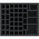 BGMENT085BO 350 mm x 300 mm x 85 mm foam tray for board games - 44 compartments