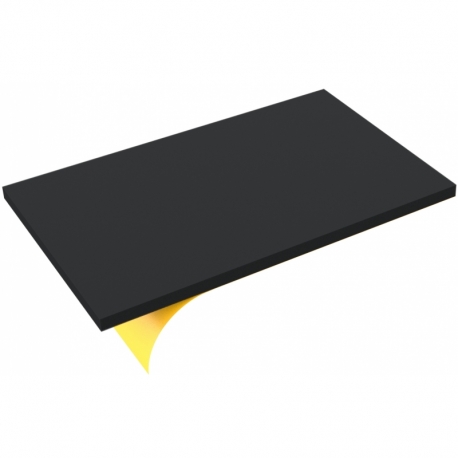 550 mm x 350 mm x 20 mm PE rigid foam sheet / polyethylene foam mat - self-adhesive