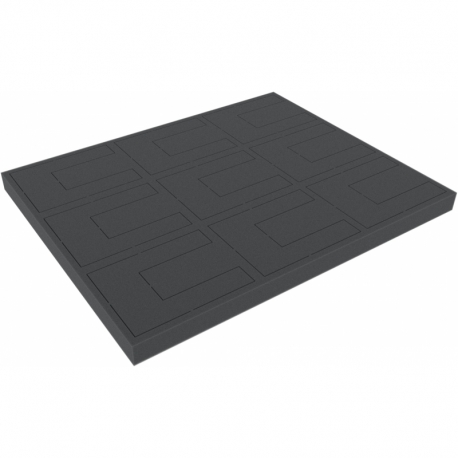 FSMEWR020 20 mm Full-Size foam tray with 10 punch-outs