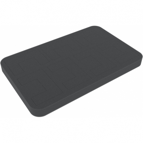 HSMERR020 20 mm Half-Size foam tray with 7 punch-outs