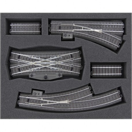 FSMFCR035BO Feldherr foam tray for Märklin Start Up - C Track Turnouts + Switch