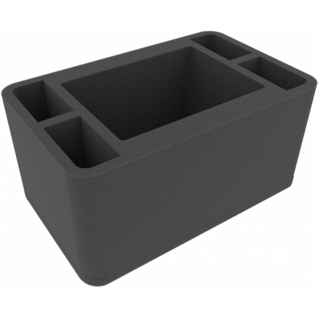 HSMEVE130BO 130 mm Half-Size foam tray with 5 compartments