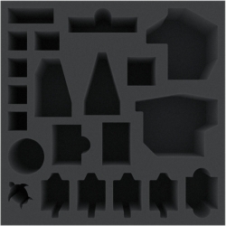 BXMEBJ080BO 80 mm foam tray with 20compartments for Rising Sun: Daimyo Box - Monsters