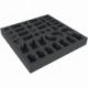 BXMEBK040BO 40 mm foam tray with 32 compartments for Rising Sun: Daimyo Box - Fox Clan