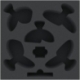 AFMEAB065BO 65 mm foam tray for Mice and Mystics - Tail Feathers