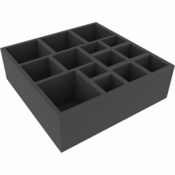 AFGJ090BO 285 mm x 285 mm x 90 mm foam tray for board game boxes