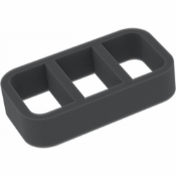 EKMEWL030 135 mm x 75 mm x 30 mm foam tray with 3 compartments