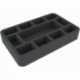 HSMEWX045BO 45 mm Half-Size foam tray with 11 compartments