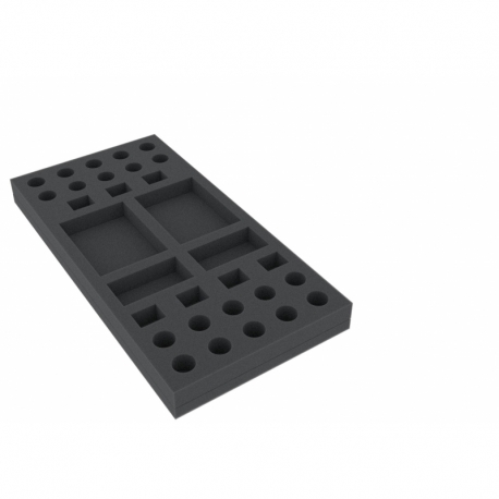 AUGN025BO 295 mm x 147,5 mm x 25 mm foam tray for board game boxes