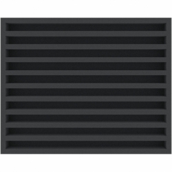 FSMEVU035BO 35 mm Full-Size foam tray with 10 compartments