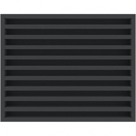 FSMEVU035BO 35 mm Full-Size foam tray with 10 compartments