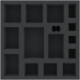 ASMECE050BO 247 mm x 247 mm x 50 mm foam tray for board game boxes