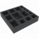 ASMECE050BO 247 mm x 247 mm x 50 mm foam tray for board game boxes