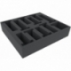 BZMEDC080BO Heavy Hitters foam tray - 11 compartments - buildings
