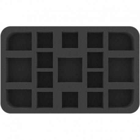 HSMEDM050BO foam tray with 17 compartments