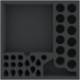 AFMEDP050BO 50 mm foam tray for Warhammer 40000: Forbidden Stars - 30 compartments