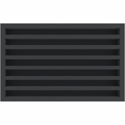 DSMEYK050BO 50 mm Double-Size foam tray with 7 compartments