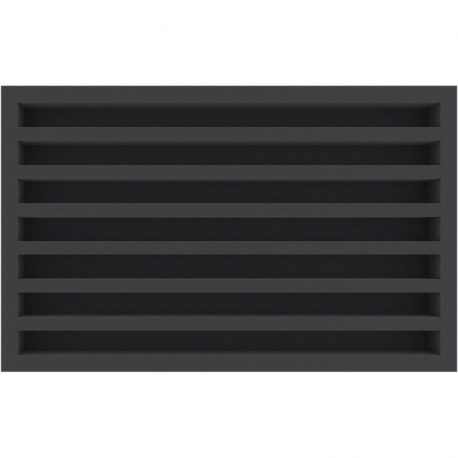 DSMEYK050BO 50 mm Double-Size foam tray with 7 compartments