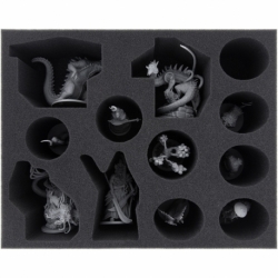 FSMECV090BO 90 mm foam tray with 12 compartments for Rising Sun - big Monsters