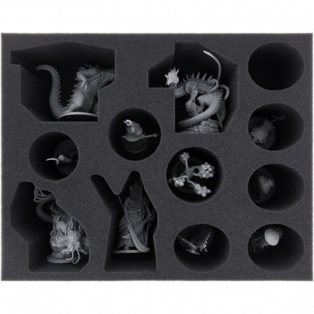 FSMECV090BO 90 mm foam tray with 12 compartments for Rising Sun - big Monsters