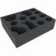 FSMECV090BO 90 mm foam tray with 12 compartments for Rising Sun - big Monsters