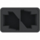 HSMECN100BO 100 mm half-size foam tray with 2 slots for very large miniatures