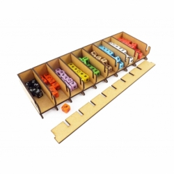 Boardgame Organizer for Roll for the Galaxy and expansion Ambition