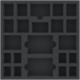 AGMESQ040BO 295 mm x 295 mm x 40 mm foam tray for board games - 22 compartments