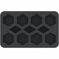 HSMERN040BO 40 mm Half-Size foam tray with 11 compartments
