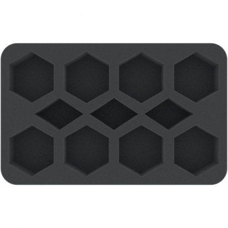 HSMERN040BO 40 mm Half-Size foam tray with 11 compartments