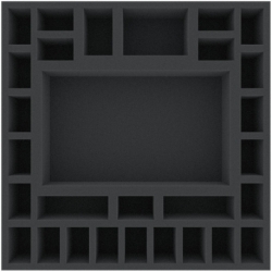 AGFC055BO 295 mm x 295 mm x 55 mm foam tray for board game boxes