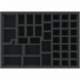 AYMFBV065BO 420 mm x 300 mm x 65 mm foam tray for board games with 40 compartments