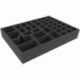 AYMFBV065BO 420 mm x 300 mm x 65 mm foam tray for board games with 40 compartments